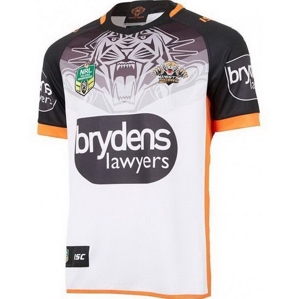 Tailandia Camiseta Wests Tigers 2ª Kit 2018 Blanco